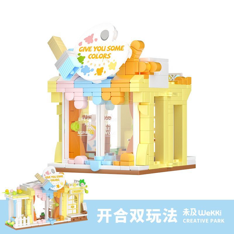 Wekki Đồ Chơi Lắp Ráp Shop Màu Vẽ Wk516605 60018156