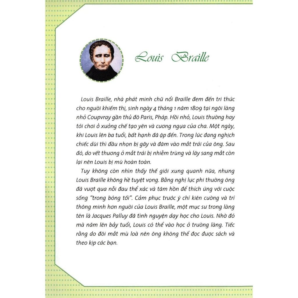 Who Chuyện Kể Về Danh Nhân Thế Giới - Louis Braille