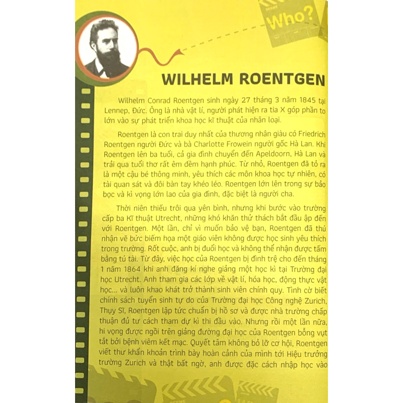Who Chuyện Kể Về Danh Nhân Thế Giới - Wilhelm Roentgen