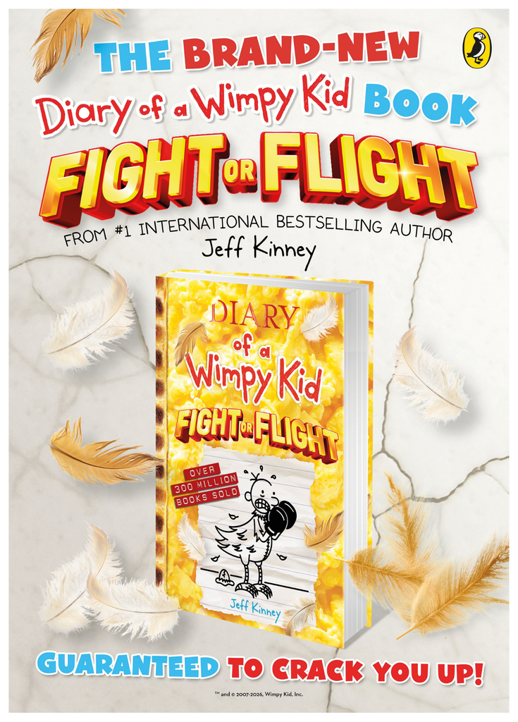 [PRE-ORDER, Gift: Bookmark & Sticker] Diary Of A Wimpy Kid 21: Fight Or Flight - US Edition (Dự Kiến Phát Hành 20.10.2026)