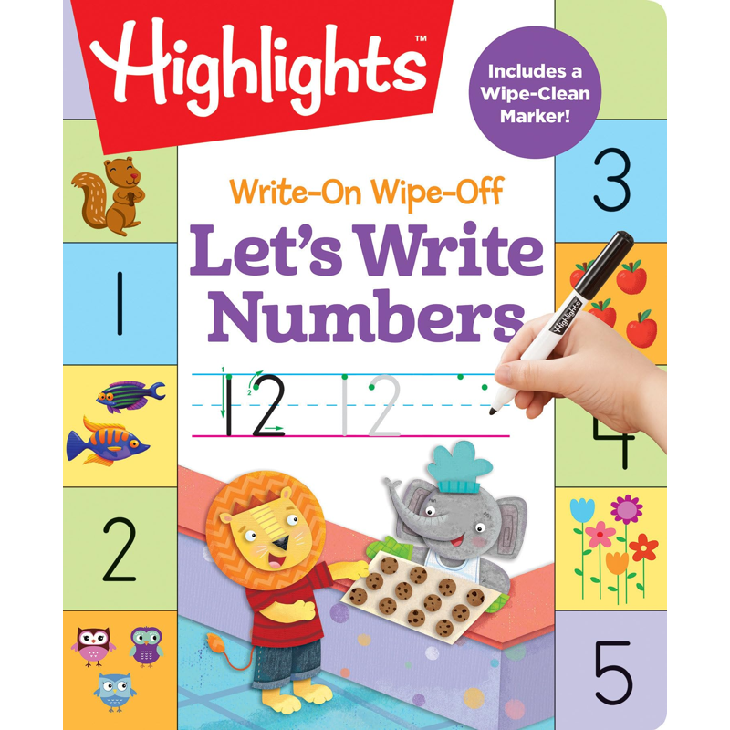 Write-on Wipe-Off: Let's Write Numbers