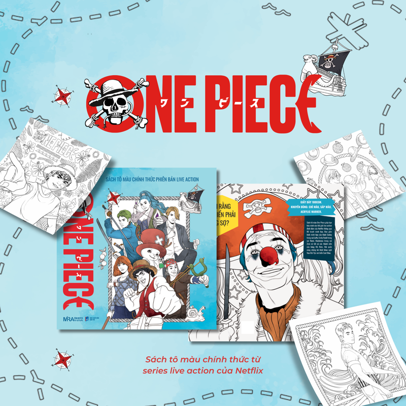 Netflix One Piece - Sách Tô Màu Chính Thức Phiên Bản Live Action