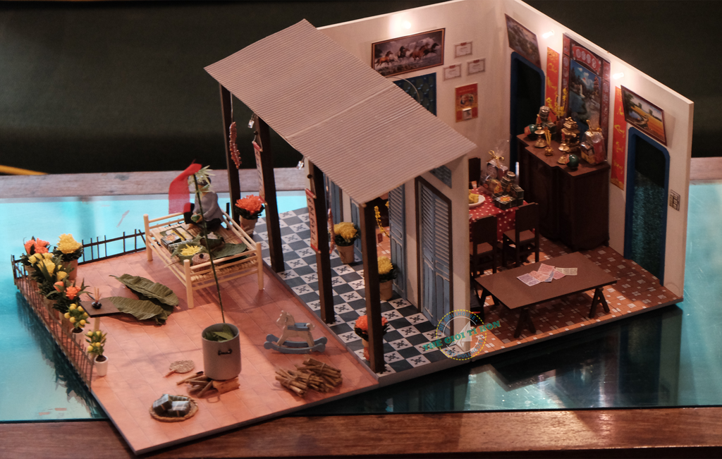 Mô Hình Tết Sài Gòn Xưa Tí Hon - Tết Sum Vầy - TX06