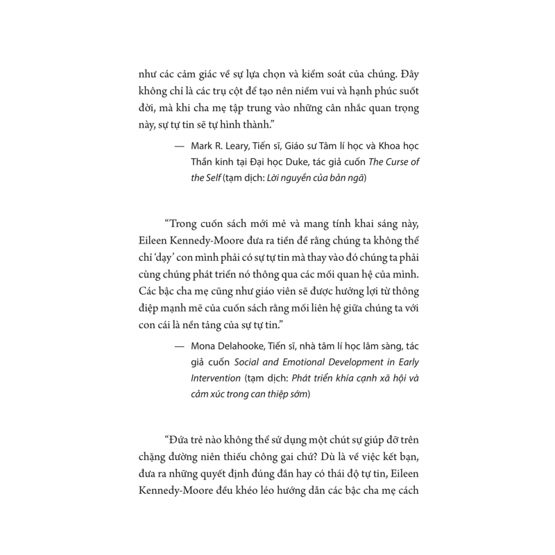 Xây Dựng Sự Tự Tin Cho Trẻ