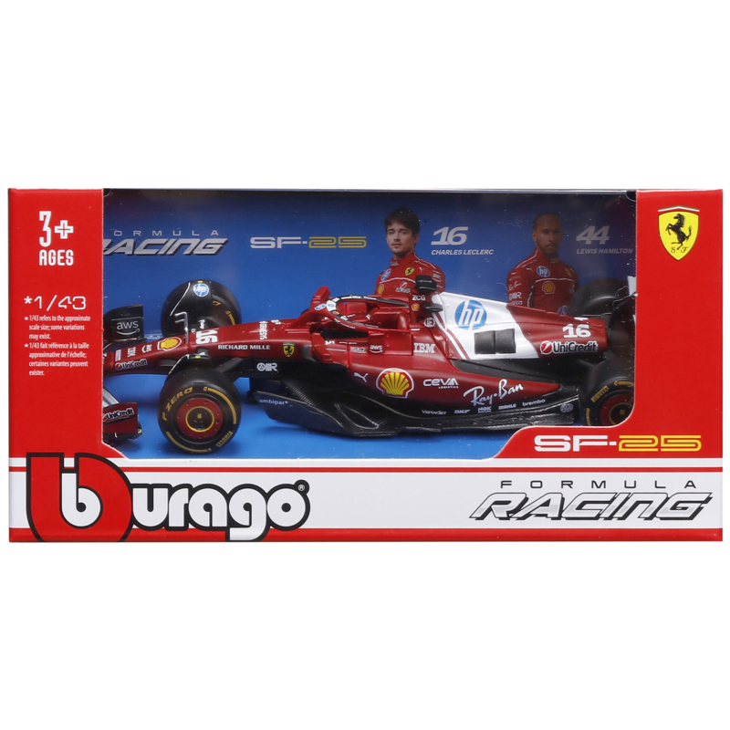 Maisto Xe Đua F1 1:43 Ferrari Racing-Sf-25 (2025) 16-18-36853 (Vta)