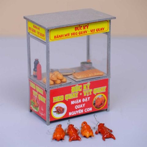 Xe Hàng Rong Bánh Mỳ Heo Quay HR12