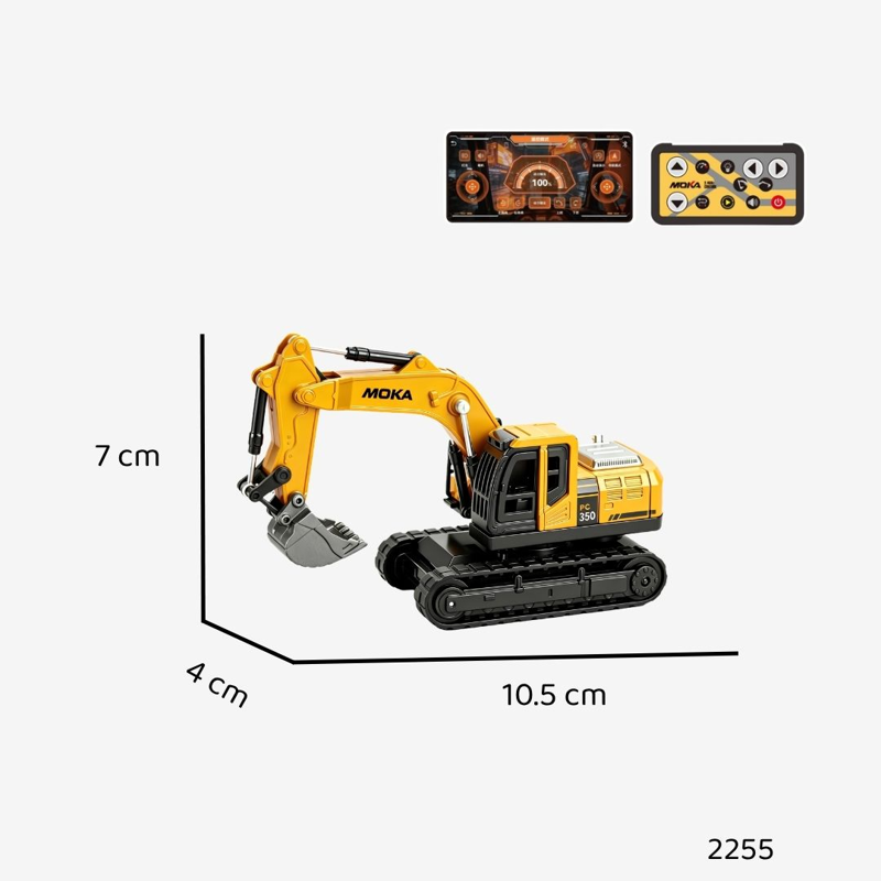 Xe Xúc Thần Tốc Điều Khiển Từ Xa Moka-2256