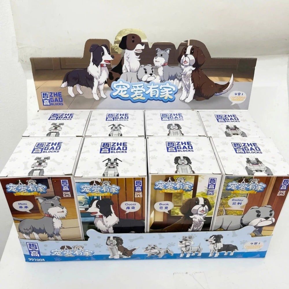 Xếp Hình Zhegao Cún Cưng Ngoan Xinh Yêu 4in1 3586 (991004)