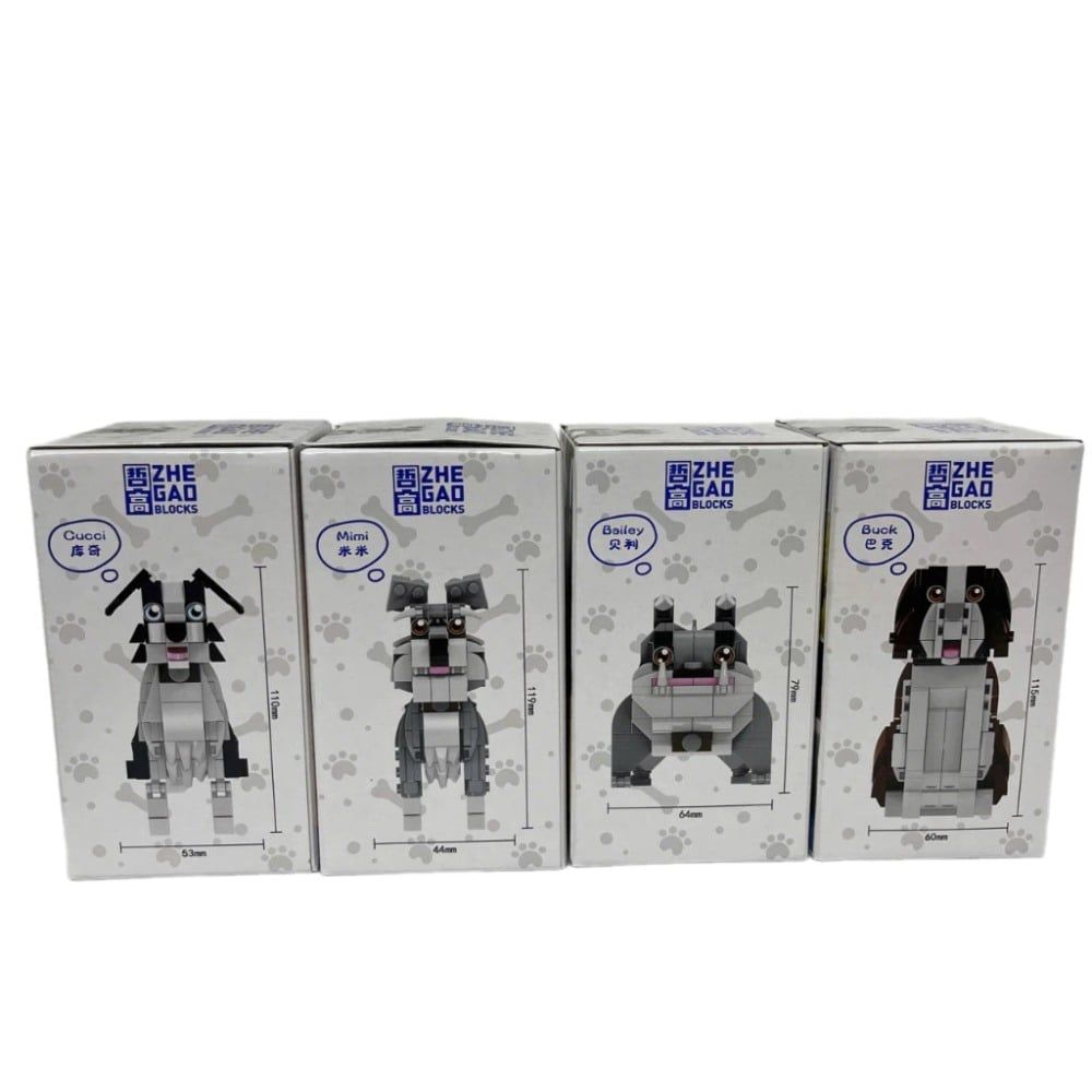 Xếp Hình Zhegao Cún Cưng Ngoan Xinh Yêu 4in1 3586 (991004)