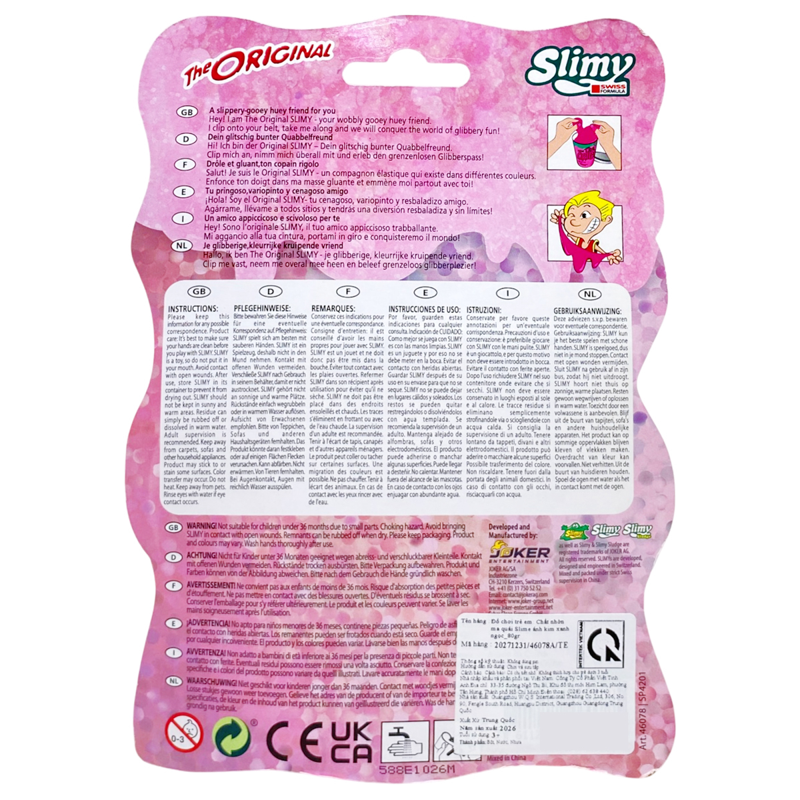 Slimy Chất Nhờn Ma Quái Slime Hồng_80gr 20271231/46078a/Pk