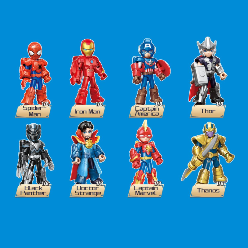 Keepplay Hộp Mù Mô Hình Lắp Ráp Marvel Siêu Anh Hùng (Giao Mẫu Ngẫu Nhiên)