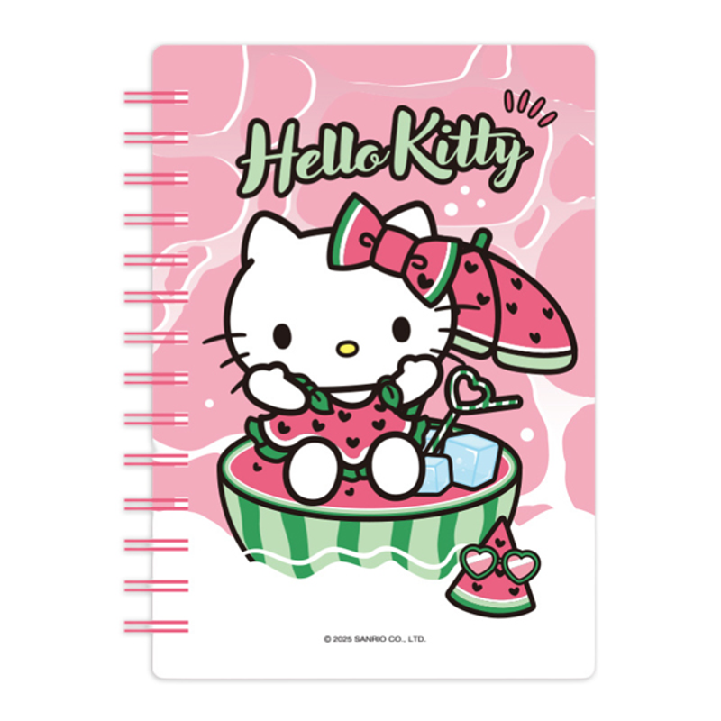 Sanrio - Sổ Tay Lò Xo A6 Bìa Nhũ 103*148mm Gubkt81549 Sr (Giao mẫu ngẫu nhiên)