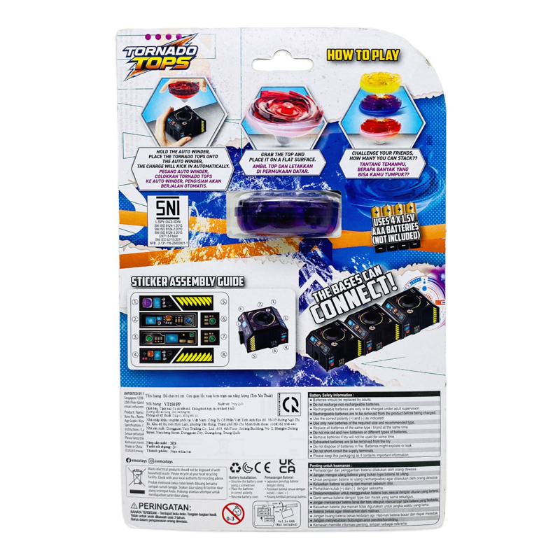 Vecto Đc Con Quay Lốc Xoáy & Trạm Sạc Năng Lượng (Tím Ma Thuật) VT150/PP