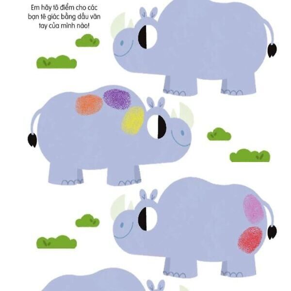 100++ Ý Tưởng Sáng Tạo Vẽ Tranh Bằng Vân Tay-Động Vật Quanh Em