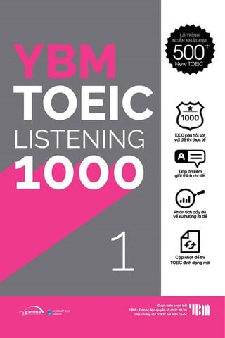 YBM TOEIC Listening 1000 - Tập 1 (Tái bản năm 2023)