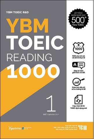 YBM TOEIC Reading 1000 - Tập 1 (Tái bản năm 2023)