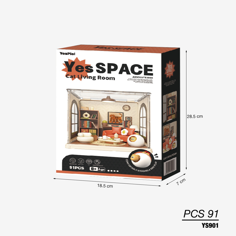 Yes Space-Ys901 - Lắp Ráp Mô Hình Phòng Khách Mèo Con