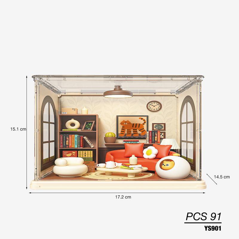 Yes Space-Ys901 - Lắp Ráp Mô Hình Phòng Khách Mèo Con