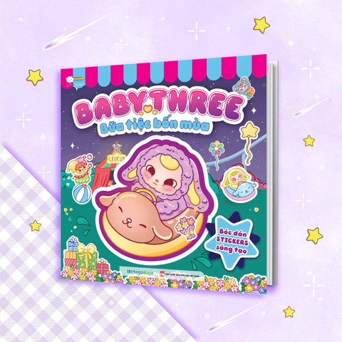 Babythree - Bữa Tiệc Bốn Mùa - Sách Bóc Dán Sticker Cho Bé Gái