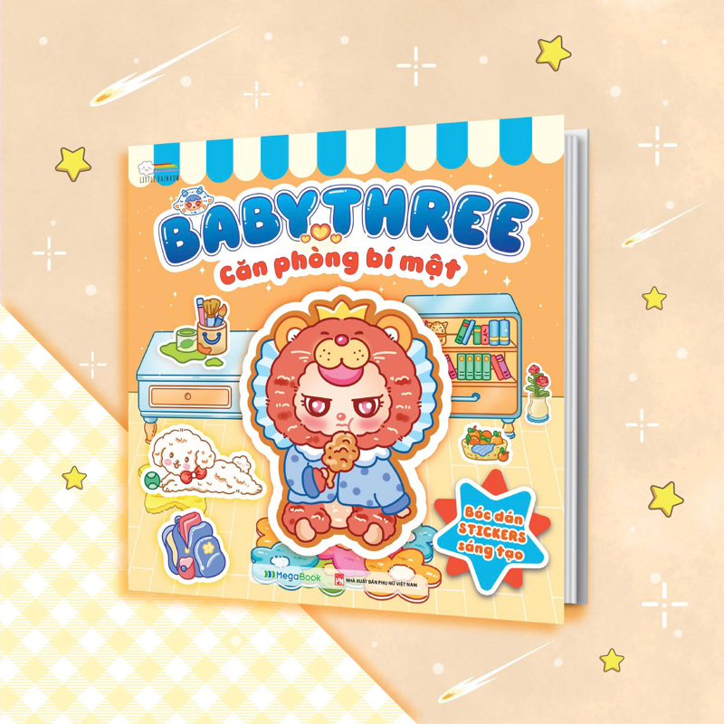Babythree - Căn Phòng Bí Mật - Sách Bóc Dán Sticker Cho Bé Gái
