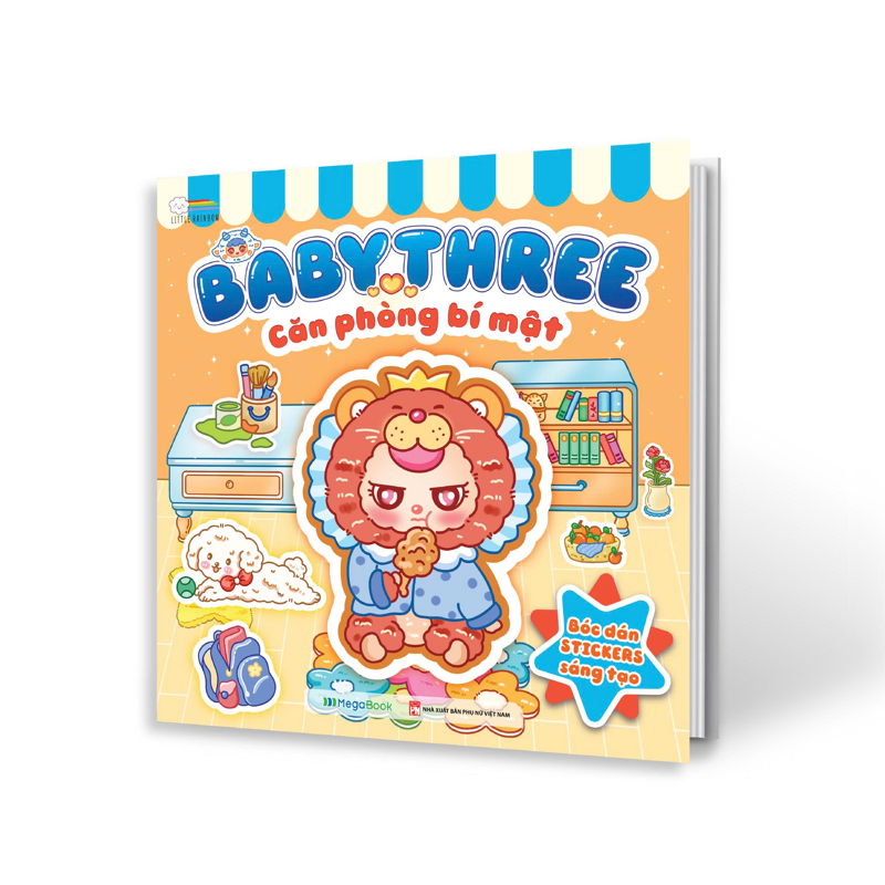 Babythree - Căn Phòng Bí Mật - Sách Bóc Dán Sticker Cho Bé Gái