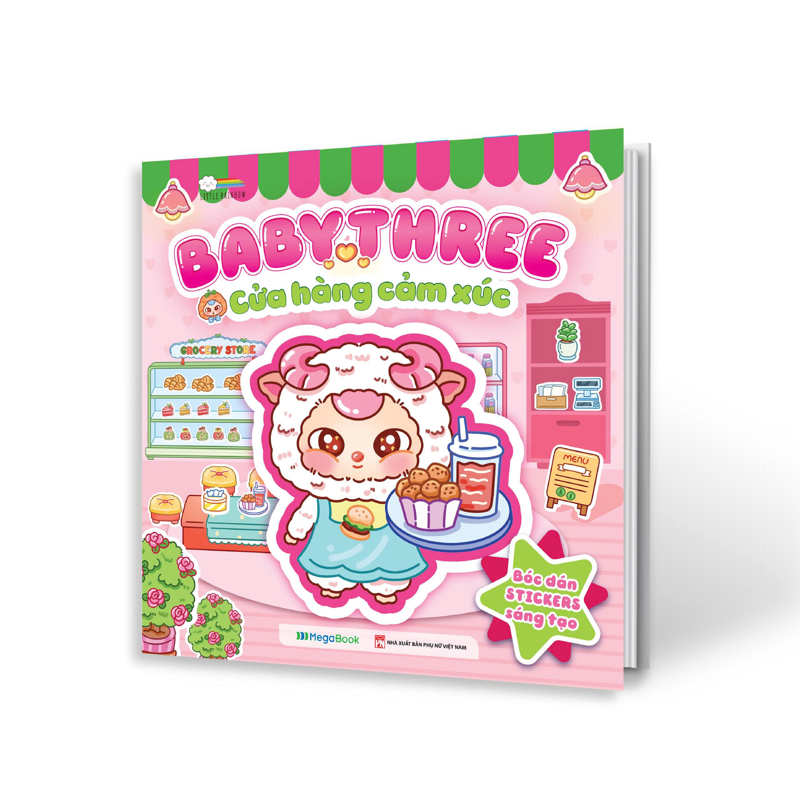 Babythree - Cửa Hàng Cảm Xúc - Sách Bóc Dán Sticker Cho Bé Gái