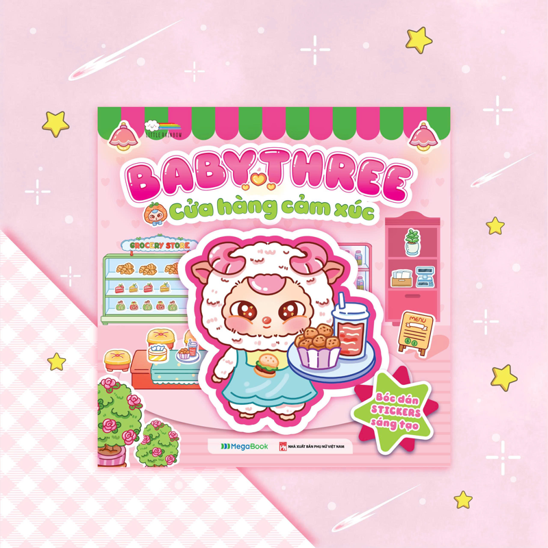 Babythree - Cửa Hàng Cảm Xúc - Sách Bóc Dán Sticker Cho Bé Gái