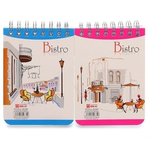 Sổ Lò Xo Bistro A7 - 200 Trang - Hồng Hà