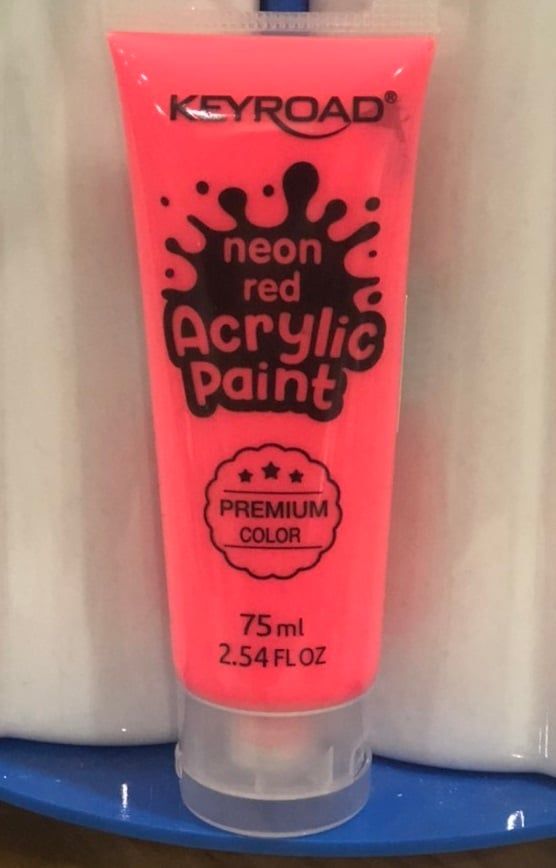 Màu Vẽ Keyroad ACRYLIC 75ML Đỏ NEON KR972219