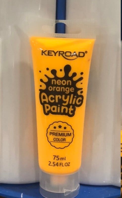 Màu Vẽ Keyroad ACRYLIC 75ML Cam NEON KR972215
