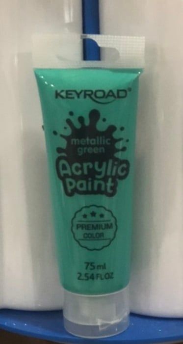 Màu Vẽ Keyroad ACRYLIC 75ML Xanh Lá Metalic KR972210