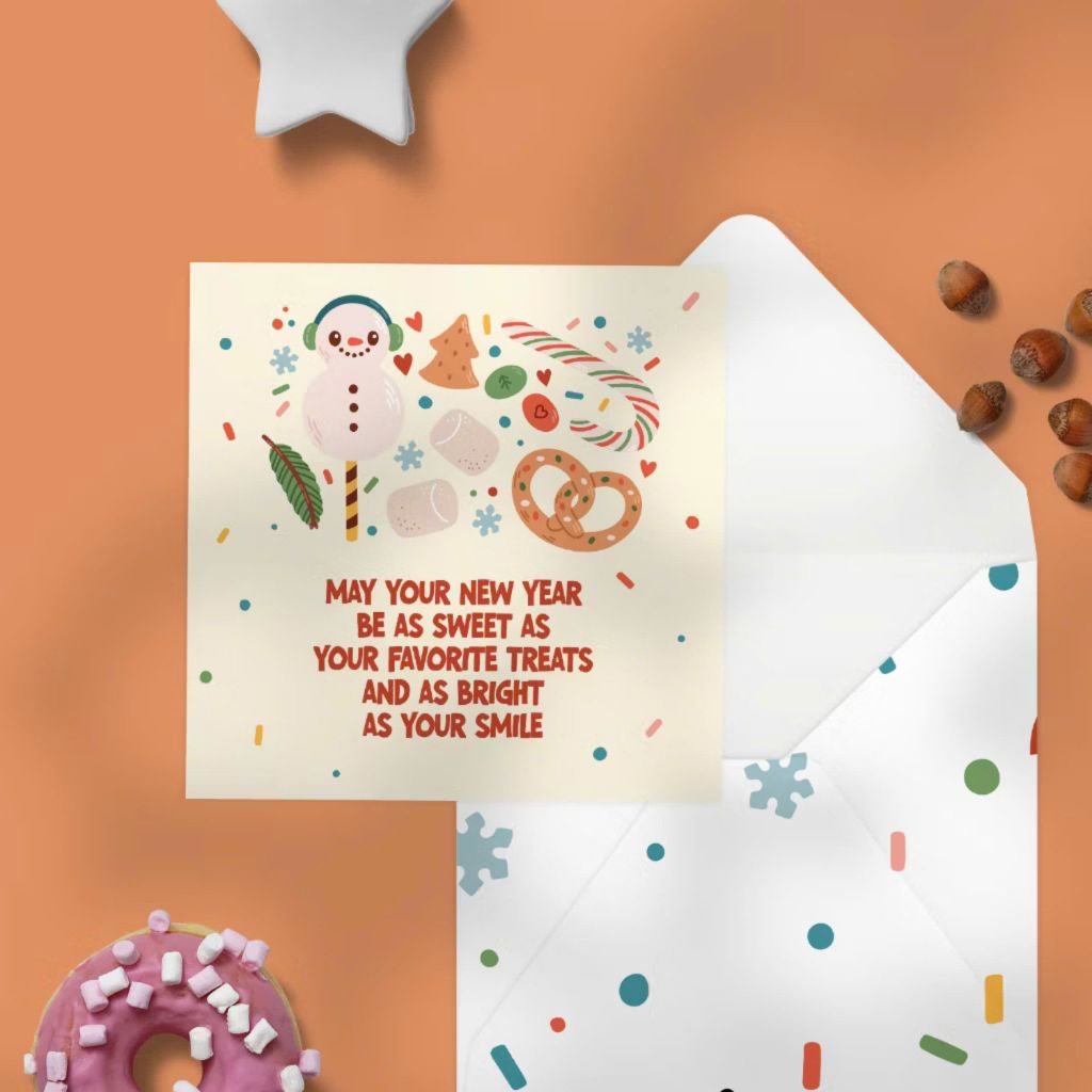 Thiệp Năm Mới Favorite Treats