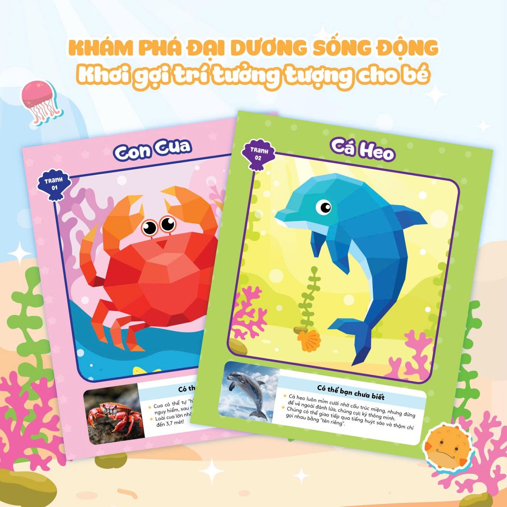 GHÉP HÌNH STICKER 3D- ĐẠI DƯƠNG 1