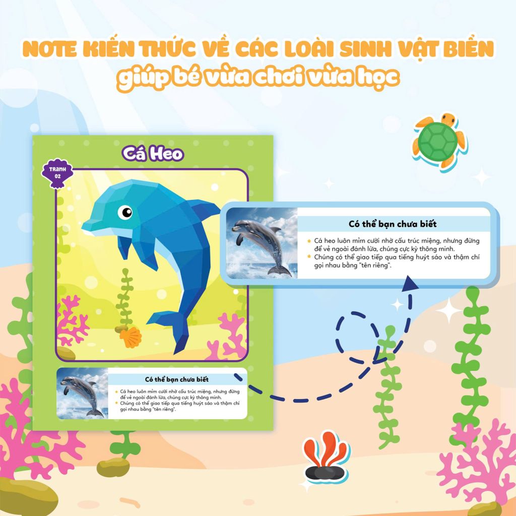 GHÉP HÌNH STICKER 3D- ĐẠI DƯƠNG 1