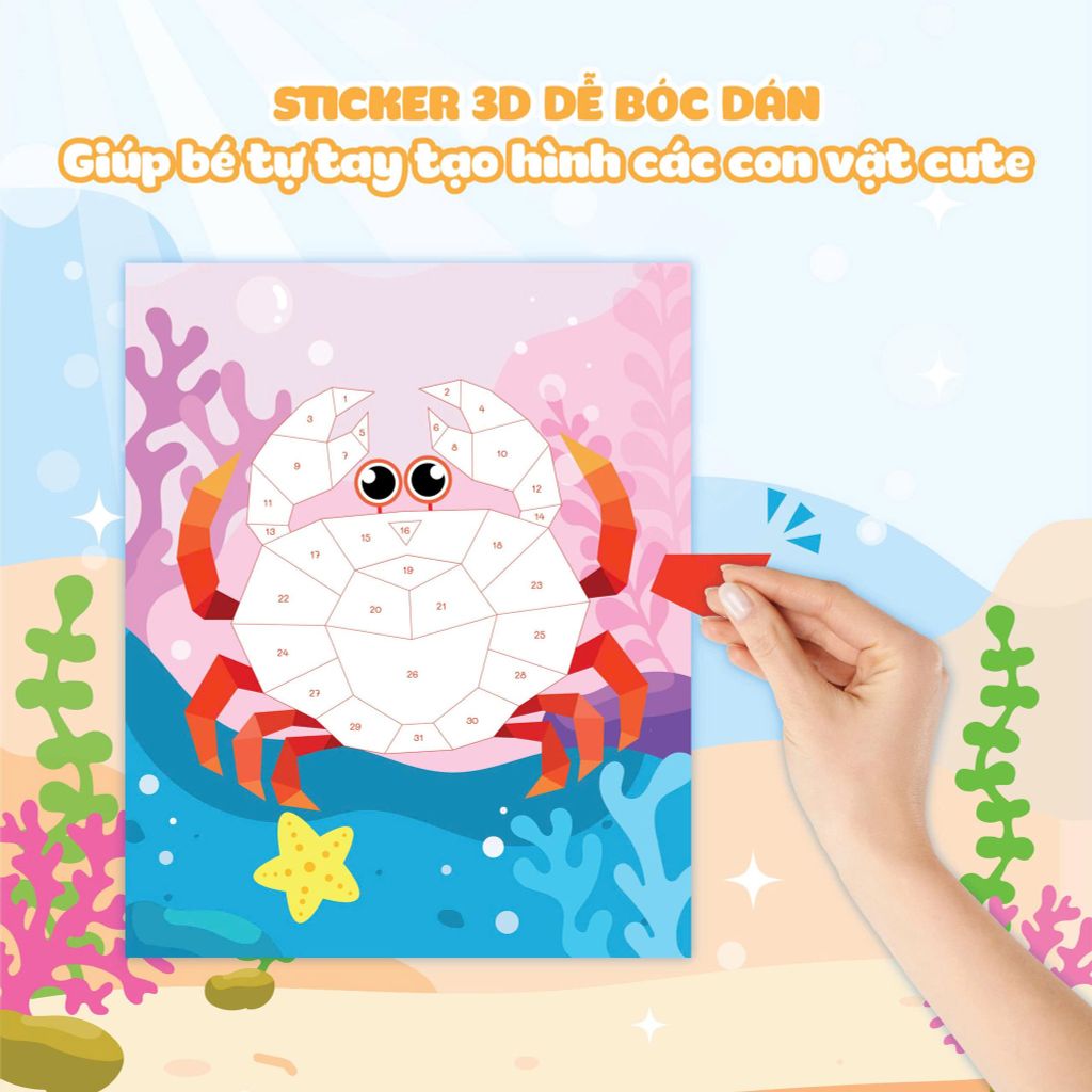 GHÉP HÌNH STICKER 3D- ĐẠI DƯƠNG 1