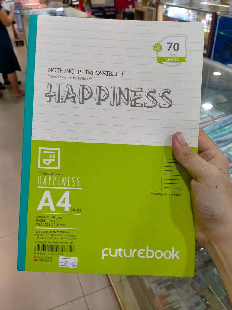 Mc483 - Sổ Mc A4 Happiness 70Gsm 140Tr (Kn)