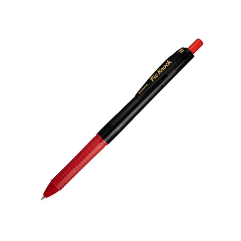 Zebra - Viết Bi Bấm Pic Knock 0.5 - Đỏ - C-BAS65-RD