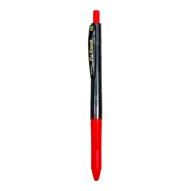 Zebra - Viết Bi Bấm Pic Knock 0.5 - Đỏ - C-BAS65-RD