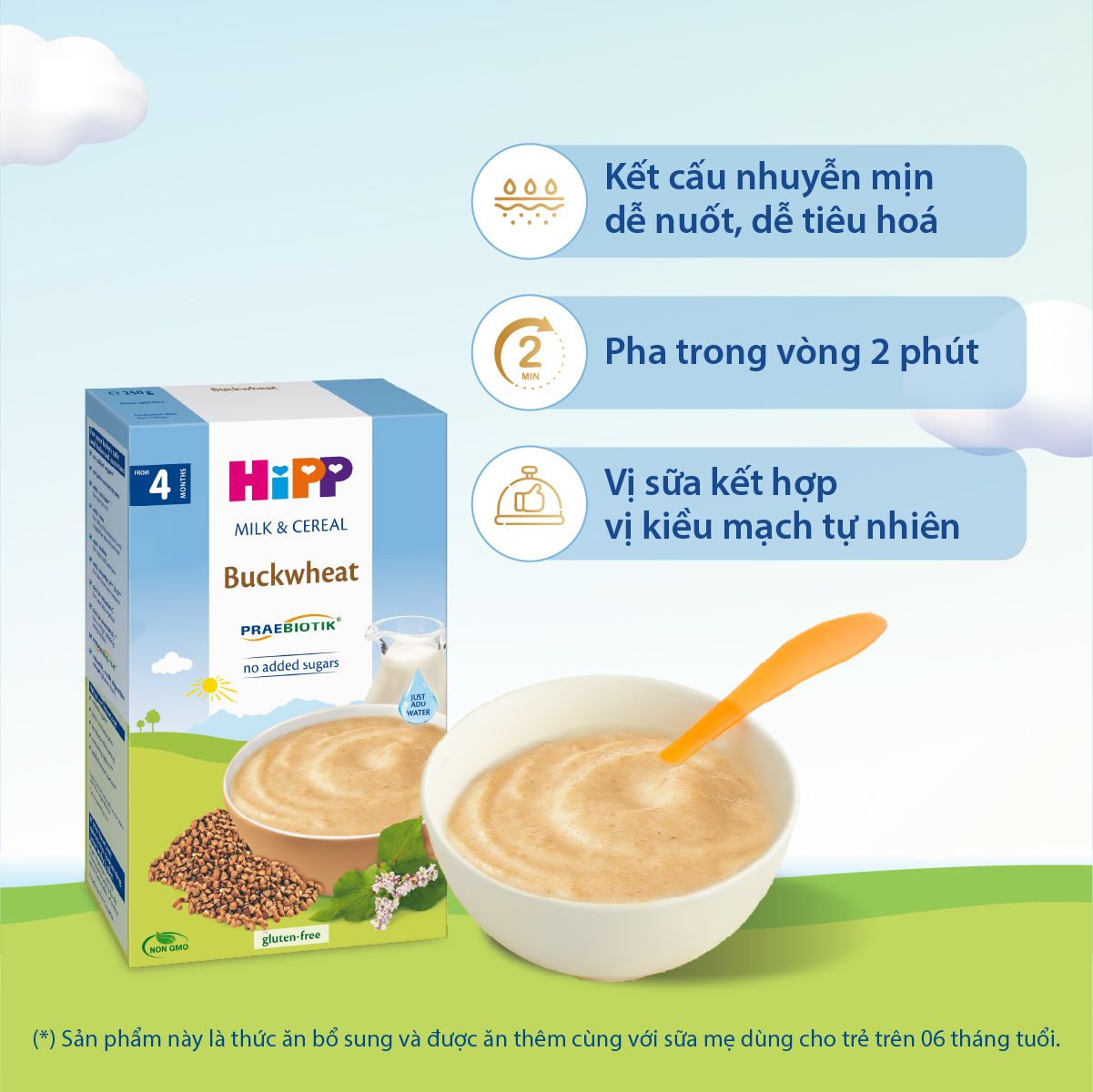 Bột Ăn Dặm HiPP Kiều Mạch