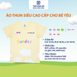  ÁO THUN COTTON CAO CẤP CHO BÉ COMBO 7 DAYS - PHIÊN BẢN ĐẶC BIỆT "MADE BY VẠN AN" 