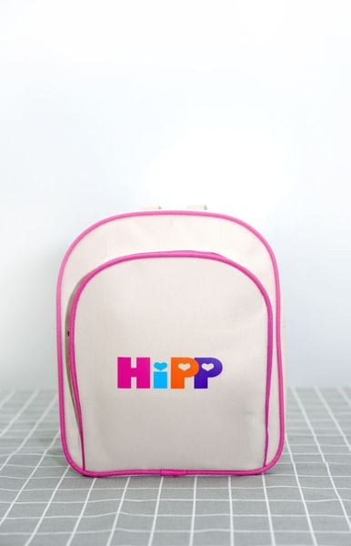 Balo vải HiPP viền hồng