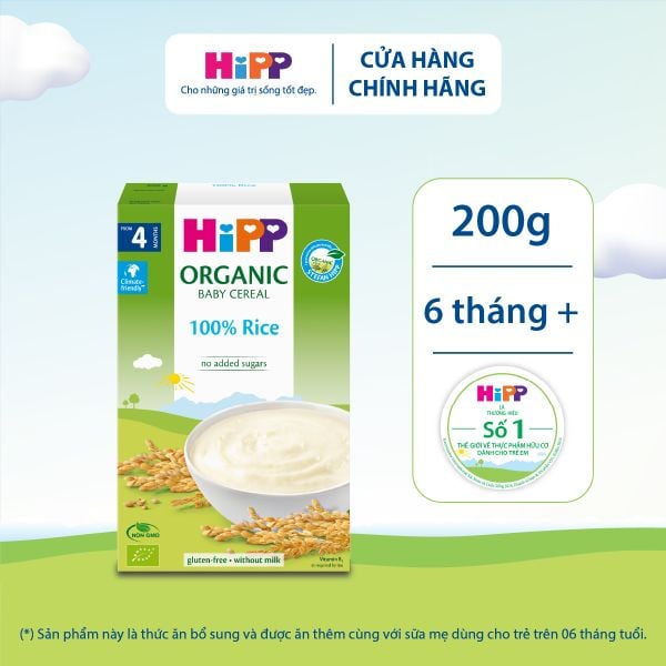 Bột Ăn Dặm HiPP Gạo Nhũ Nhi