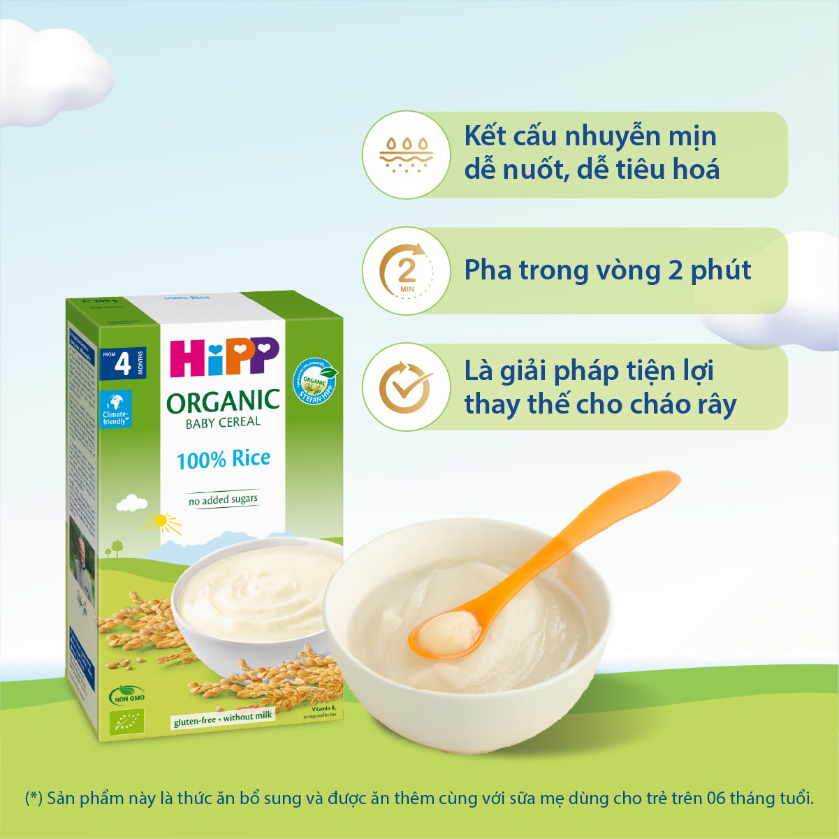 Bột Ăn Dặm HiPP Gạo Nhũ Nhi