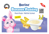  Pudding Burine Vị Chuối (Vỉ 6 hũ x50g) 
