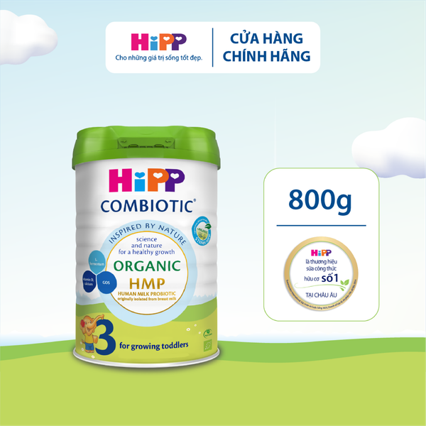 Sữa Công Thức HiPP 03 Organic Combiotic 800G - Sữa Bò