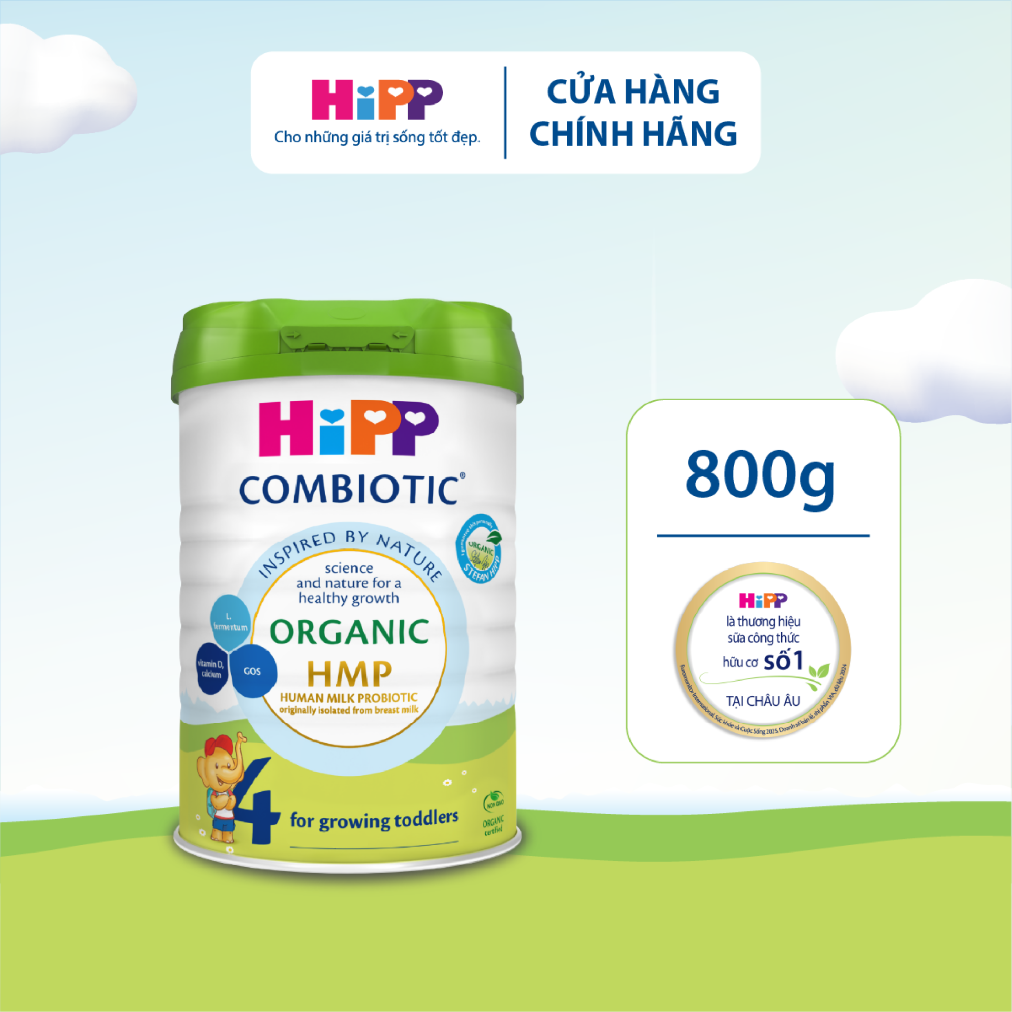 Sữa Công Thức HiPP Organic Combiotic 800G - Sữa Bò