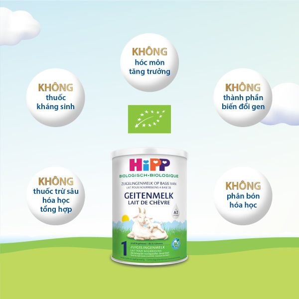 Sữa Công Thức HiPP 01 Organic 400G - Sữa Dê