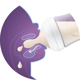  Núm ty thay thế bình sữa Avent Hộp 2 núm thiết kế tự nhiên 