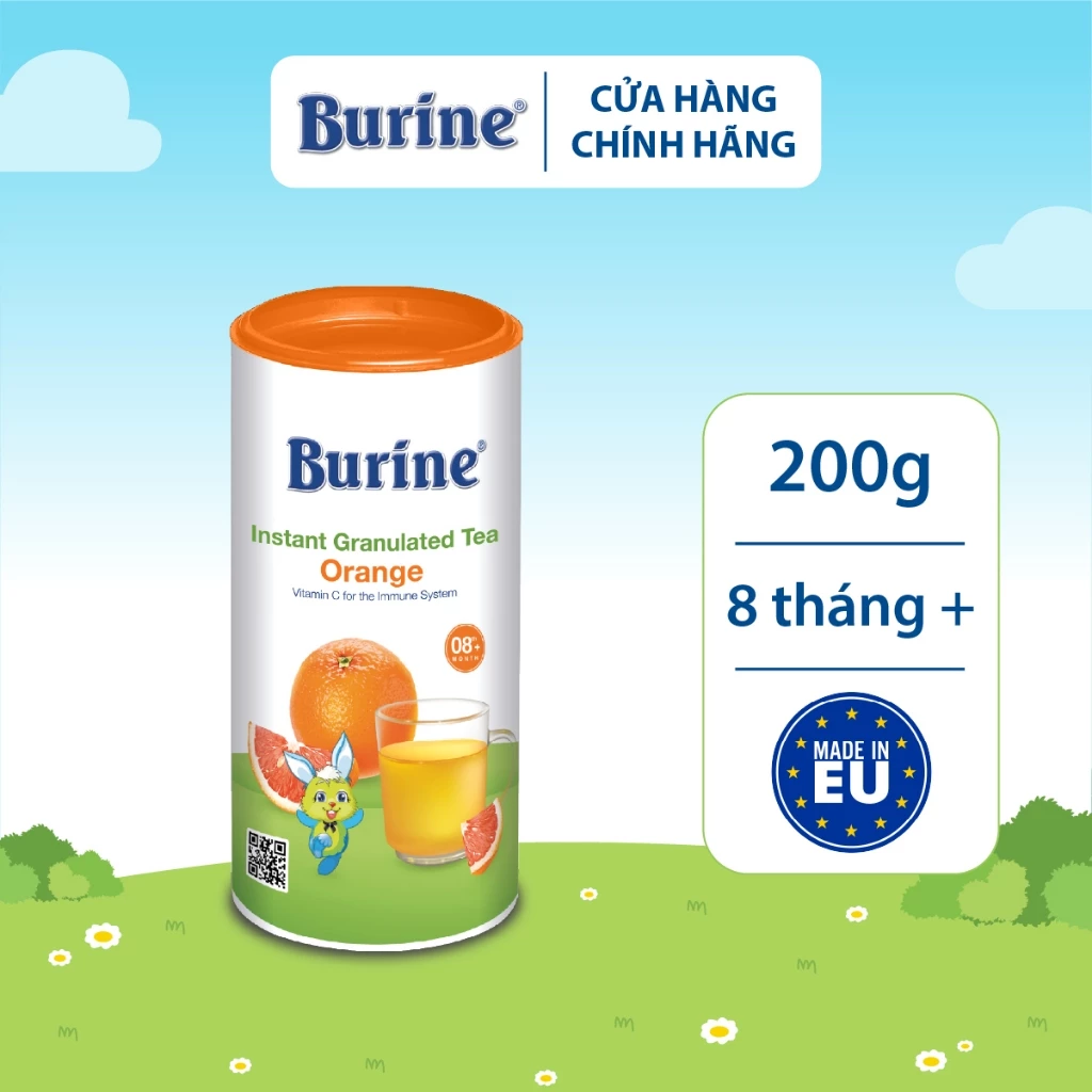 Trà Cốm Hoa quả Burine - Cam Nam Mỹ (200g/hộp)