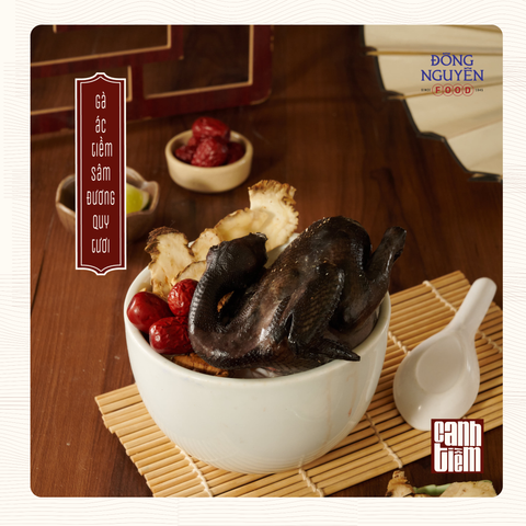 [Canh Cấp Đông] - Gà Ác Tiềm Sâm Đương Quy Tươi